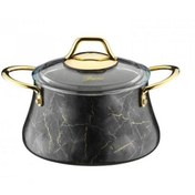 Resim Brioni Marble 28 CM Siyah Derin Tencere 