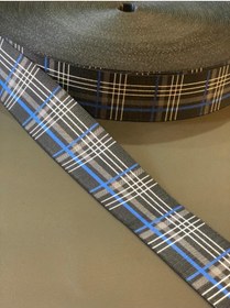 Resim Gülkan Ticaret Mavi Ekose Emniyet Kemeri Bezi (7 METRE) 