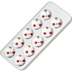 Resim Ayka 10'Lu Topraklı Grup Priz (Kablosuz) 