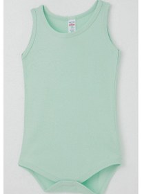 Resim Breeze Erkek Bebek Çıtçıtlı Atlet Zıbın Body Basic 9 Ay-3 Yaş, Su Yeşili Su Yeşili 