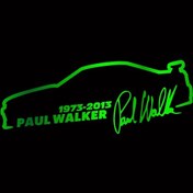 Resim Krom Yeşili-2 Adet-araba Etiket Vinil 13 5 Cm Paul Walker Hızlı Ve Öfkeli Moda Yansıtıcı Etiket Araba Komik 3d Etiketle 