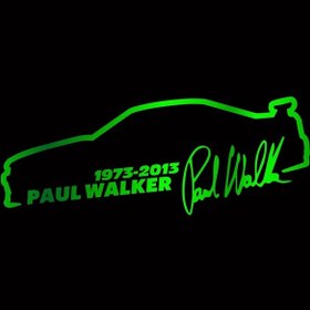 Resim Krom Yeşili-2 Adet-araba Etiket Vinil 13 5 Cm Paul Walker Hızlı Ve Öfkeli Moda Yansıtıcı Etiket Araba Komik 3d Etiketle 