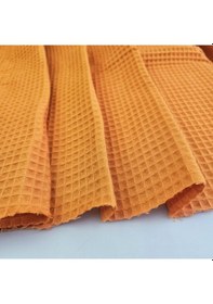 Resim Waffle Pike Bornozluk Kumaş 100% Pamuk W-46 Turuncu 
