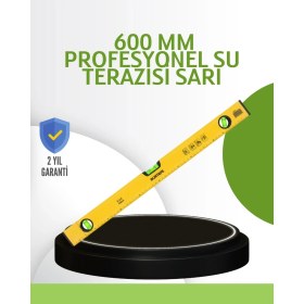 Resim Ergün Store Hassas Ölçüm Sağlayan 600 mm Sarı Su Terazisi - Lisinya 