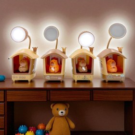 Resim Empressco Sevimli Çocuk Masa Lambası, Kahverengi, Güvenli ve Şık Tasarım 