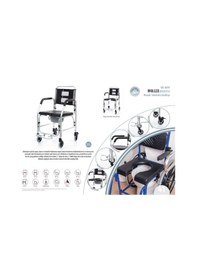 Resim Wollex WG-M699 Klozetli Tekerlekli Banyo Sandalyesi 