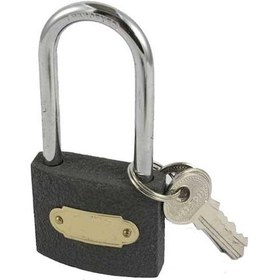 Resim Gri Asma Kilit 63 Mm Uzun Kancalı 