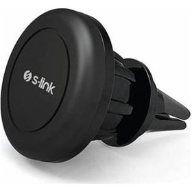 Resim S-link Sl-at84 Universal Ayarlanabilir Siyah Klima Izgara Üzeri Araç Telefon Tutucu 