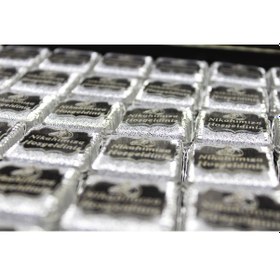 Resim Dark Brown Nikah Çikolatası 48 Adet Hediye Gümüş Renk Sargılı Katkısız Doğal Sütlü, Bitter Çikolata 