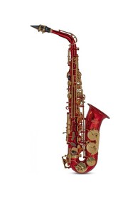 Resim Roy Benson As-202r Alto Saksafon - Kırmızı Profesyonel - Renkli 
