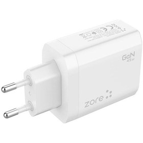 Resim Rba Aksesuar Always-02 Gan Tech Type-c Pd4.0 Usb-a Qc3.0 Hızlı Şarj Özellikli Seyahat Şarj Başlığı 45w - Bey Beyaz 
