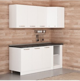 Resim Minar 195cm Köşe Mutfak Dolabı - Beyaz K195-b1 