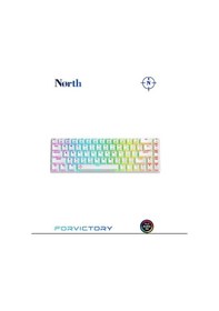 Resim North Odin Pro Wl68 Lightcore Kablosuz Bluetooth Rgb Red Switch Türkçe Beyaz Mekanik Gaming Klavye 