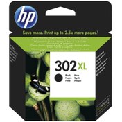 Resim HP 302XL Black Siyah Kartuş F6U68AE 