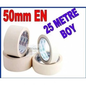 Resim 50MM 25 Metre Maskeleme Bandı Kağıt Bant 
