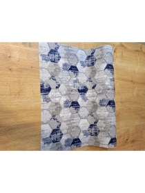 Resim Başak Ev Tekstili Mavi Gri Raf ve Dolop Içi Örtüsü - Kaymaz Raf Örtüsü 50CM x 500 cm 