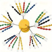 Resim Kauçuk Balıkçılık Şamandıra Durdurucu, 30-1 Şamandıra Durdurucu, Renkli Oval Balıkçılık Şamandıra Aralayıcı Fasulye Şamandıra Konumlandırma için, Boyut S/M/L 
