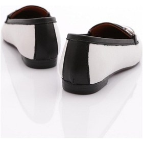 Resim Dgn 102-1 Kadin Demir Aksesuarli Babet 102-1-2109-R6840 Beyaz 