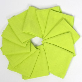 Resim LUCKKA 12'li Müslin Ağız Mendili , Omuz Bezi , Ter Bezi Çift Kat Dikimli 35x20 Cm - Ztagızmendili 