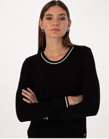 Resim Pierre Cardin Kadın Siyah Kazak /triko 50315910-vr046 Siyah 