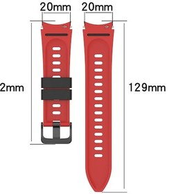 Resim Samsung Galaxy Uyumlu Watch5 Pro İçin 45mm / 5 44mm / 5 40mm İki Renkli Silikon Kayış Saat Bandı Pembe Beyaz 