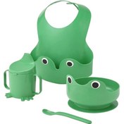 Resim Matta Yemek Seti, Parlak Yeşil, 4 Parça Yeşil 