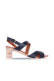 Resim Bueno Shoes Siyah Khv-bej Deri Kadın Topuklu Sandalet 01wq8503 