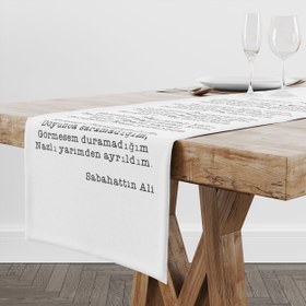 Resim Hapishane Şarkısı - Şiir Runner Örtü - 50 cm x 175 cm 