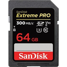 Resim Sandisk Extreme Pro SDSDXDK-064G-GN4IN 64 GB 300/260 MB/s SDXC UHS-II U3 V90 8K/4K Hafıza Kartı 