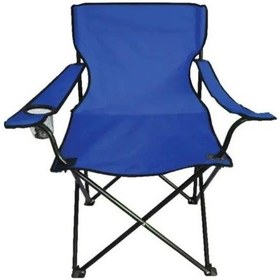 Resim Ege Katlanır Kamp Sandalyesi Mavi Mavi 