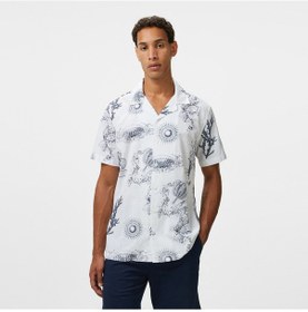 Resim Nautica Erkek Beyaz Classic Fit Desenli Gömlek Desenli W55426t Beyaz 