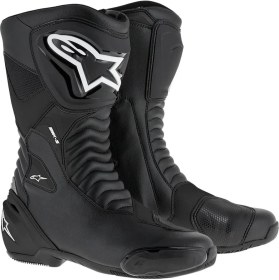 Resim Alpinestars Siyah Korumalı Spor Motosiklet Botu Yüksek Performanslı Su Geçirmez ve Nefes Alabilir 