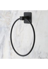 Resim Durukar Kendiliğinden Yapışkanlı Siyah Paslanmaz Metal Yuvarlak Havluluk Çok Renkli 