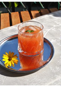 Resim 6'lı Kafes Model Cam Bardak Meşrubat Kokteyl Su Bardağı 350 Ml-k 