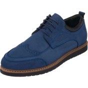 Resim Costo Shoes AB1386 Lacivert Çift Katlı Termo Taban Büyük Numara Dana Derisi Rahat Geniş Kalıp Üst Kalite Erkek Spor Ayakkabı 