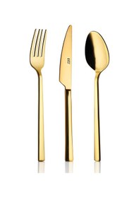 Resim Avcı Klas Titanyum Gold 72 Parça Çatal Kaşık Bıçak Takımı 