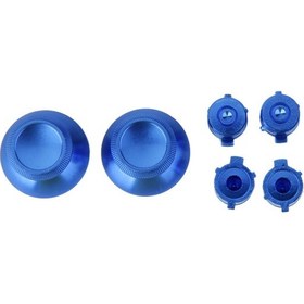 Resim Suntek Playstation 4 PS Denetleyicisi İçin Metal Düğmeler + Analog Çubukları Koyu Mavi 