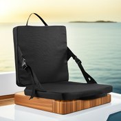 Resim Tekne Koltuk Minderi - Uzun yolculuklar için taşıma saplı, katlanabilir 3.81 cm kalınlığında balıkçılık/yat Roosterpit minderi 