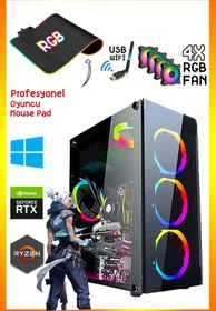 Resim DMC N258 (PUBG,GTA 5 ) AMD Ryzen 5 3600 16GB RAM,512GB SSD,RTX3050 Masaüstü Oyuncu Bilgisayarı 