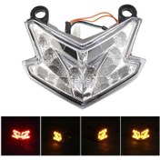 Resim Lasonstiges Kawasaki Z800 2013-2016 Ve Zx-6r 2013-2017 Ve Z125 2016-2017 İçin Motosiklet Dönüş Sinyali Kuyruk Lambası Fren Entegre Led 