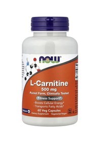 Resim Now Foods L-carnitine Tartrate 500 Mg 60 Veg Capsules 