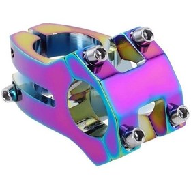 Resim Wake Rainbow Bisiklet Kısa Gidon Boğazı 40mm Bisiklet Yedek Parça Aksesuarı Wake Rainbow Açık Gri 