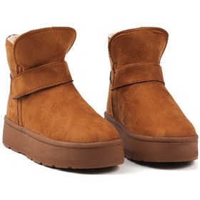 Resim Kadın Taba Günlük Kalın Taban Bot - İçi Kürklü Platform Streç Model Taba 