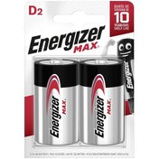 Resim Energizer Max D2 Alkalin Büyük Boy D Pil 2'li 
