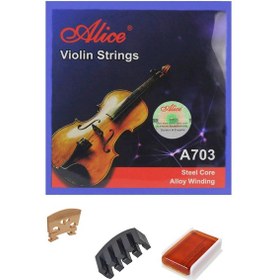Resim Alice A704 Keman Teli Takımı Keman Teli Seti Reçine Eşi 