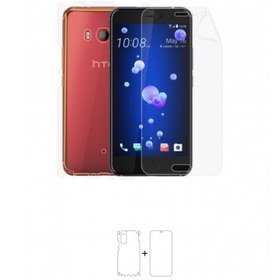 Resim Wrapsol Htc U11 360 ° Full Body Ekran Koruyucu Kaplama Ön Arka Yan Darbe Emici Poliüretan Film 