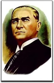Resim ZC Bayrak Mustafa Kemal Atatürk Portre 200x300cm Raşel Dijital Baskı Bayrak 