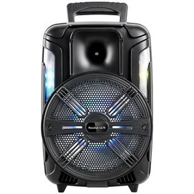 Resim resolut Ledli Bluetooth Parti Hoparlör Karaoke Mikrofonlu Uzaktan Kumandalı Ses Sistemi 