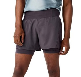 Resim Brooks High Point 5 İnc 2-In-1 Short 2.0 Erkek Şort Ve Kapri Gri 