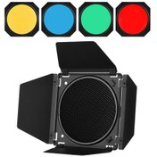 Resim Neevoyu Andoer Metal Gölge Engelleyici, Arı Hücresi + 4 Renk Filtresi Kırmızı/sarı/mavi/yeşil İle Tam Metal Yapı 